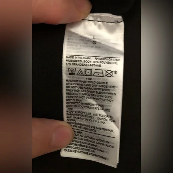 GAP Fit Studio Sky High Flare Pants Leggings Womens Sz L 4-Way Stretch Black NEW - Picture 3 of 12